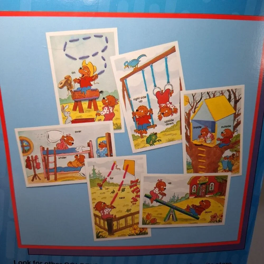 Berenstain Bears Lace Up Yarn Sew Stitch Thread 1992 Vintage Book Activity Trave